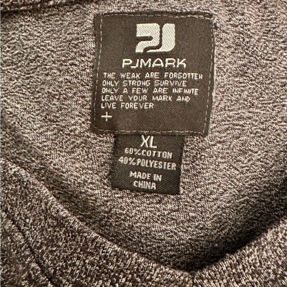 PJ Mark Men’s XL Heathered Gray Sportswear T-Shirt – Casual Athletic Tee - Picture 4 of 8